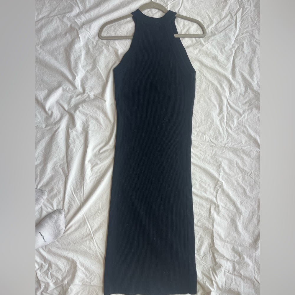 Knit Old Navy Black Halter Dress - like new